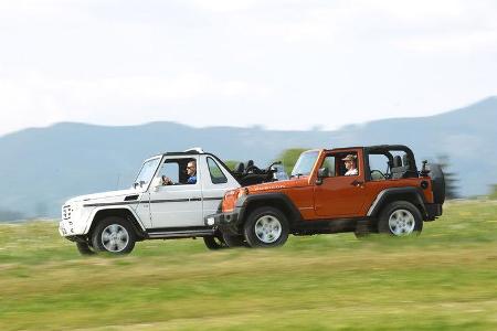 Jeep Wrangler, Mercedes G-Klasse