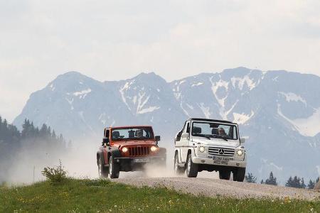 Jeep Wrangler, Mercedes G-Klasse