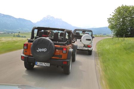 Jeep Wrangler, Mercedes G-Klasse