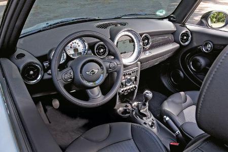 Mini Cooper Cabrio, Detail, Cockpit, Lenkrad