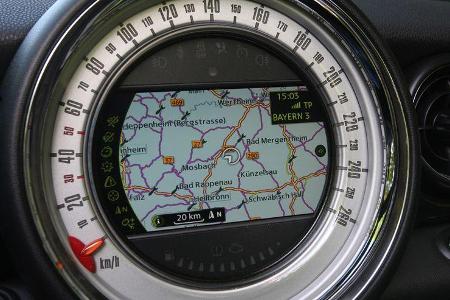 Mini Cooper Cabrio, Detail, Cockpit, Navi