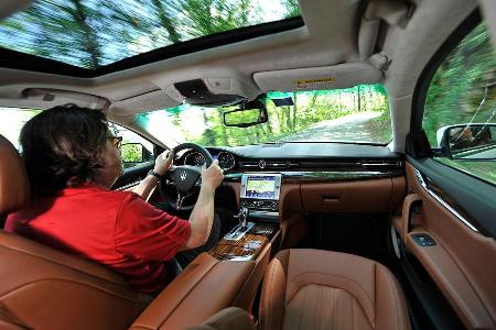 Maserati Quattroporte Diesel, Cockpit, Fahrersicht