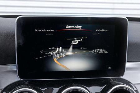 Mercedes C 200, Anzeige, Display, Reisefhrer