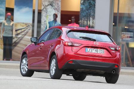 Mazda 3 Skyaktiv-G 100, Heckansicht