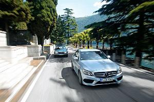 Mercedes 450 SEL 6.9, Mercedes C 250 Bluetec, Frontansicht