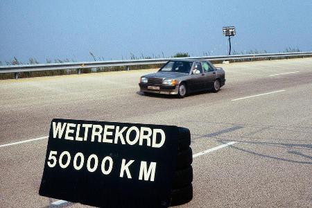 Mercedes 190 E, Nardo, Rekordfahrten