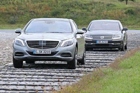 Mercedes S 500 L, VW Phaeton,Frontansicht