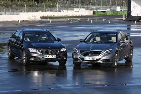 Mercedes S 500 L, BMW 750Li, Frontansicht