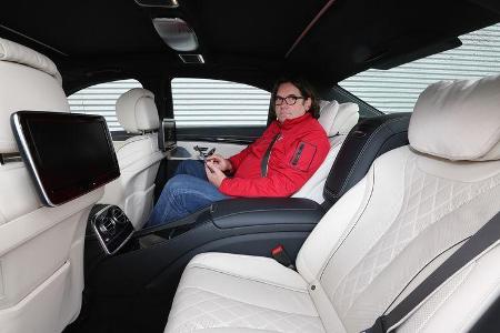 Mercedes S-Klasse, Rücksitz, Beinfreiheit