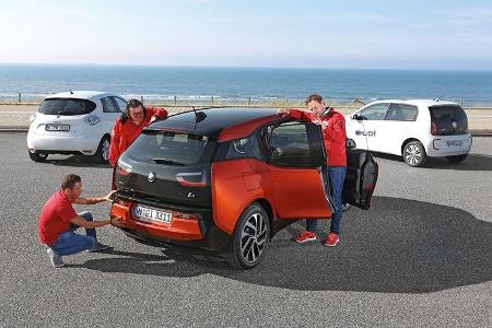 BMW i3, Renault Zoe, VW E-Up, Tester