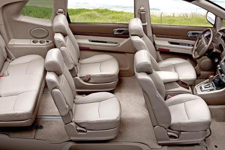 SsangYong Rodius e-XDi 200, Sitze, Stuhlreihen