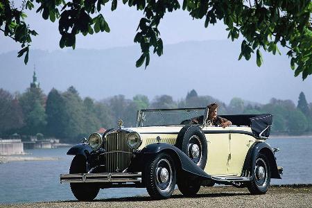 Daheim: Der Maybach Zeppelin am Ufer des Bodensees bei Friedrichshafen.