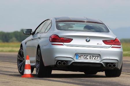 BMW M6 Gran Coup, Heckansicht, Slalom