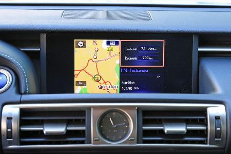Lexus IS 300h, Navi, Bildschirm