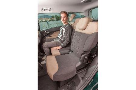 Fiat 500L Living, Rücksitz