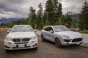 BMW X5, Porsche Cayenne, Frontansicht