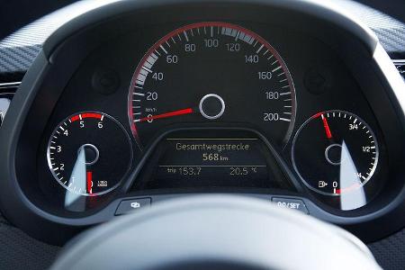 VW XL1, Einliter-Auto, Tacho