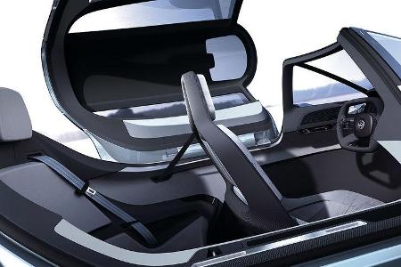 VW Einliter-Auto, VW L1, Innenraum, Cockpit, Sitze