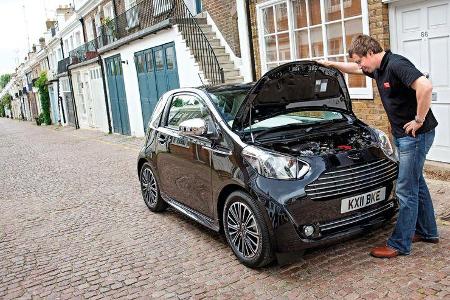 Aston Martin Cygnet, Motorhaube offen