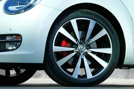 VW Beetle 2.0 TSI DSG, Detail, Vorderrad, Felge
