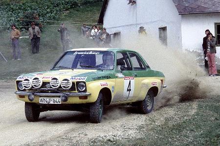 1973 wurde Walter Röhrl im Opel Ascona A Zweiter in der Rallye-EM.