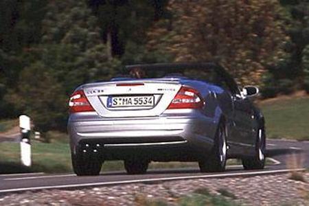 Das kraftvoll elegant gezeichnete Heck ist die Schokoladenseite des Mercedes CLK 55 AMG.