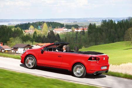VW Golf GTI Cabriolet, Seitenansicht, offen