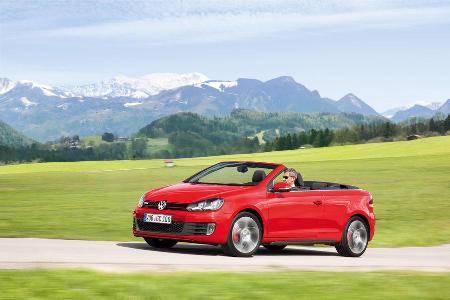 VW Golf GTI Cabriolet, Seitenansicht, offen
