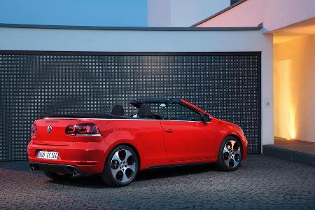 VW Golf GTI Cabriolet, Seitenansicht, offen