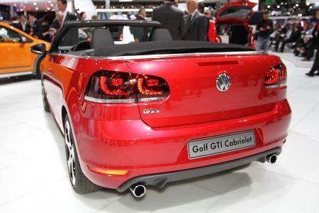 VW Golf GTI Cabrio Autosalon Genf 2012, Messe