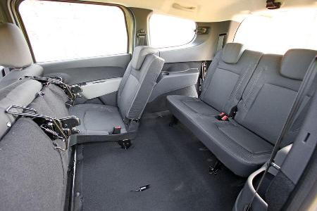 Dacia Lodgy, Rcksitze, Platzangebot