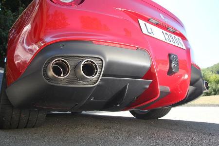 Ferrari F12 Berlinetta, Auspuff, Endrohr