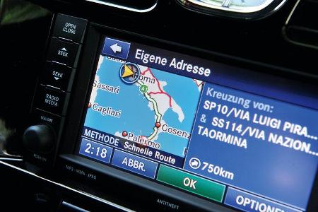 Lancia Flavia, Landkarte, Italien