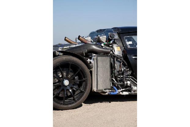 Porsche 918 Spyder, Motor, Seitenansicht