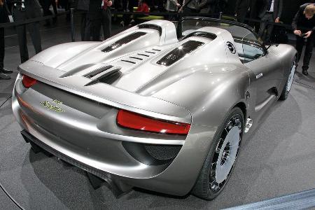 Porsche 918 Spyder, Endversion, Austellung, Heck