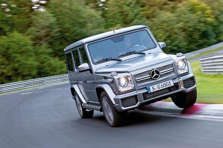 Mercedes G 65 AMG, Frontansicht, Kurvenfahrt