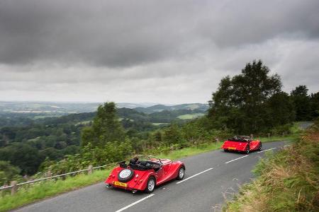 Morgan Roadster V6, Morgan Plus 8, Heckansicht