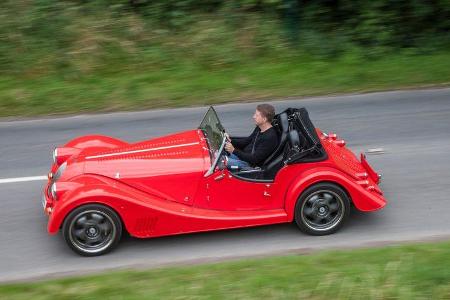 Morgan Roadster V6, Morgan Plus 8, Seitenansicht