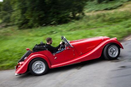 Morgan Roadster V6, Morgan Plus 8, Seitenansicht