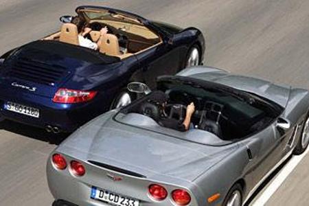 Happy Endings: Das kantige Heck der offenen Corvette â so eindrucksvoll wie ein Stiernacken â und die faszinierend durch...