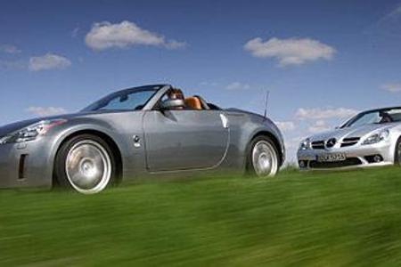 Konzertmeister: Die beiden V6-Roadster von Nissan und Mercedes machen nicht nur eine gute Figur â sie überzeugen auch klan...