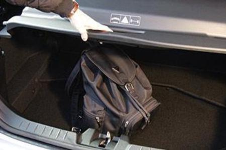 Nicht so der Kofferraum und das Windschott...