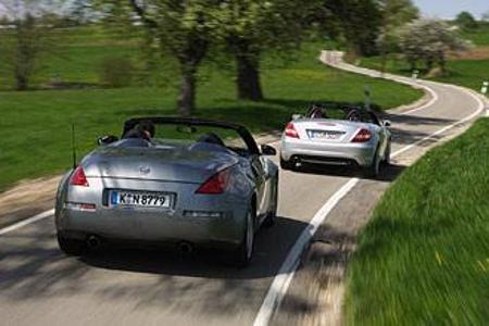 Bild mit Symbolcharakter: Trotz der minimalen Mehrleistung von acht Pferdestärken muss der Japaner dem Deutschen fast überal...