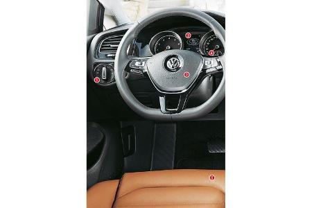 VW Golf, Cockpit, Lenkrad