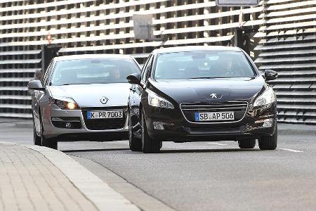 Peugeot 508 THP 155 und Renault Laguna 2.0 16 V 140 im Vergleich