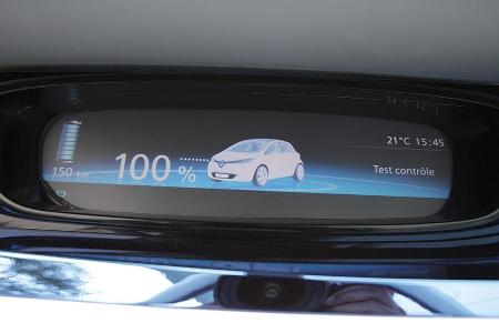 Renault Zoe, Innenraum, Display