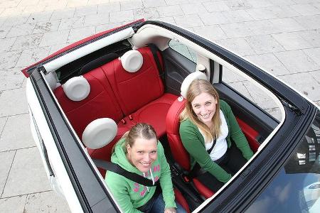 Fiat 500 C, Cabrio, Inneraum, Platzangebot