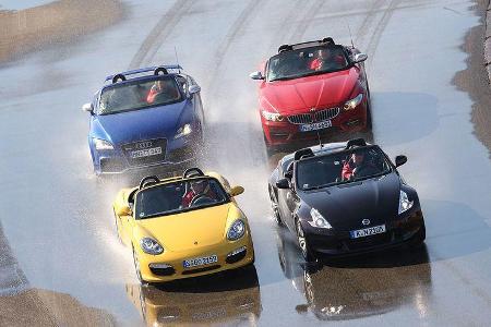 Audi TT, BMW Z4, Porsche Boxster, Nissan 370Z