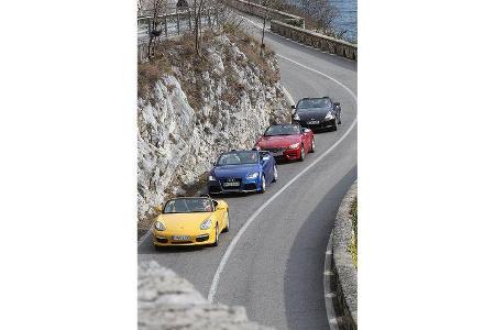 Audi TT, BMW Z4, Porsche Boxster, Nissan 370Z