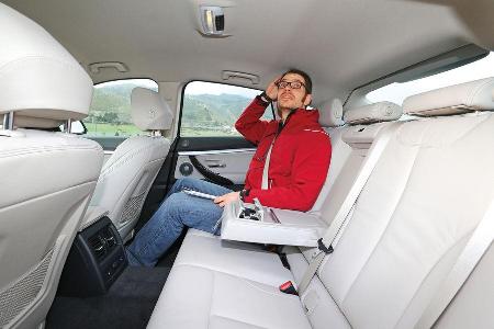 BMW 320d Gran Turismo, Rcksitz, Beinfreiheit